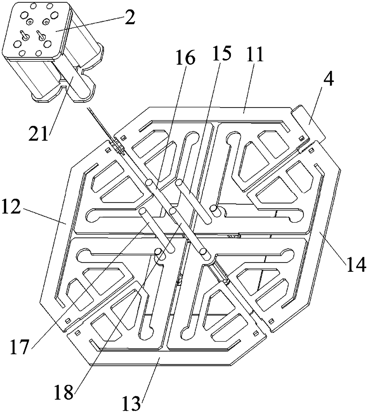 Oscillator and antenna convenient for automatic production