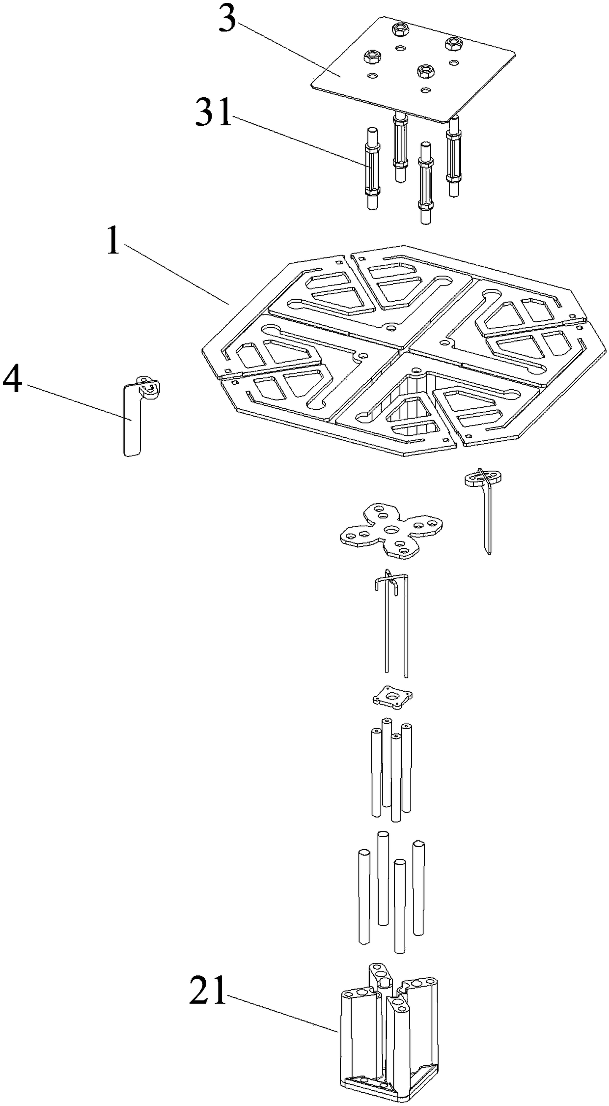 Oscillator and antenna convenient for automatic production