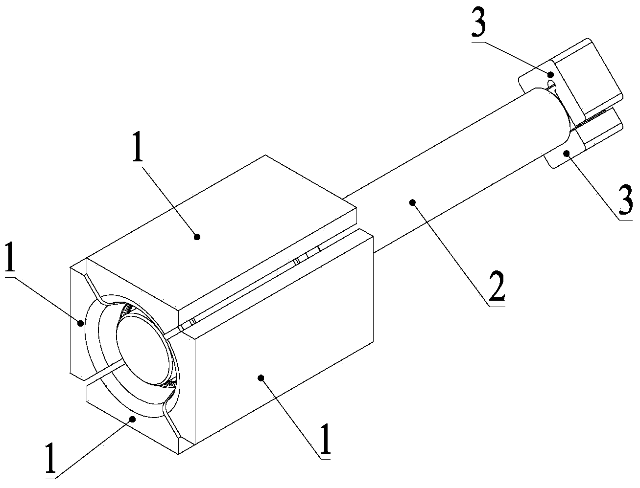 Radial forging method for forming short lead screw of inverted planetary roller screw pair