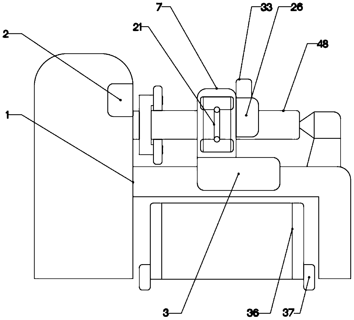 Multi-angle machining roller manufacturing device