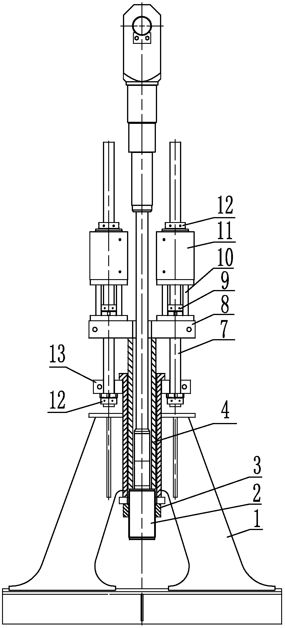 Anchor tension plate type anchoring structure cable and tensioning construction method thereof