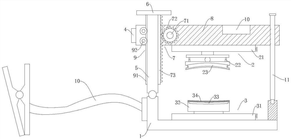 Pressing hemostasis device used after angiocardiography