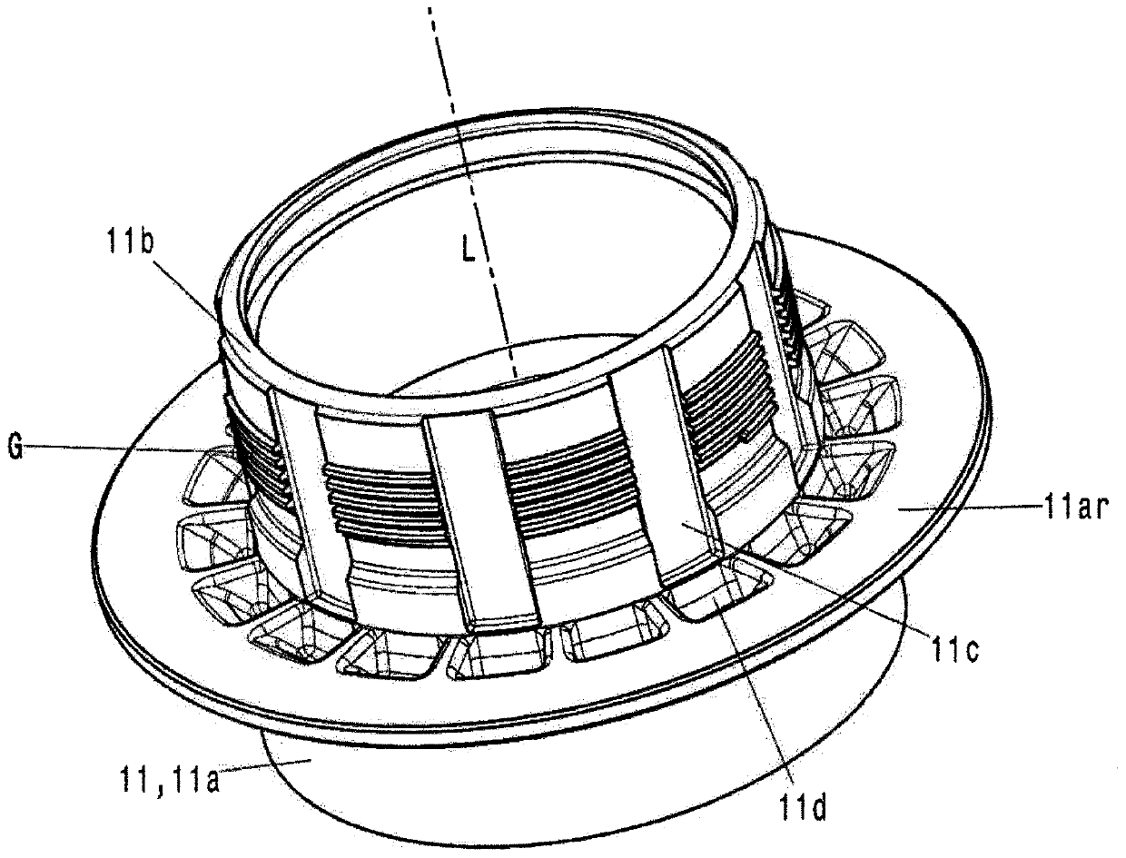 Support bearing of a vibration damper in a wheel suspension of a vehicle