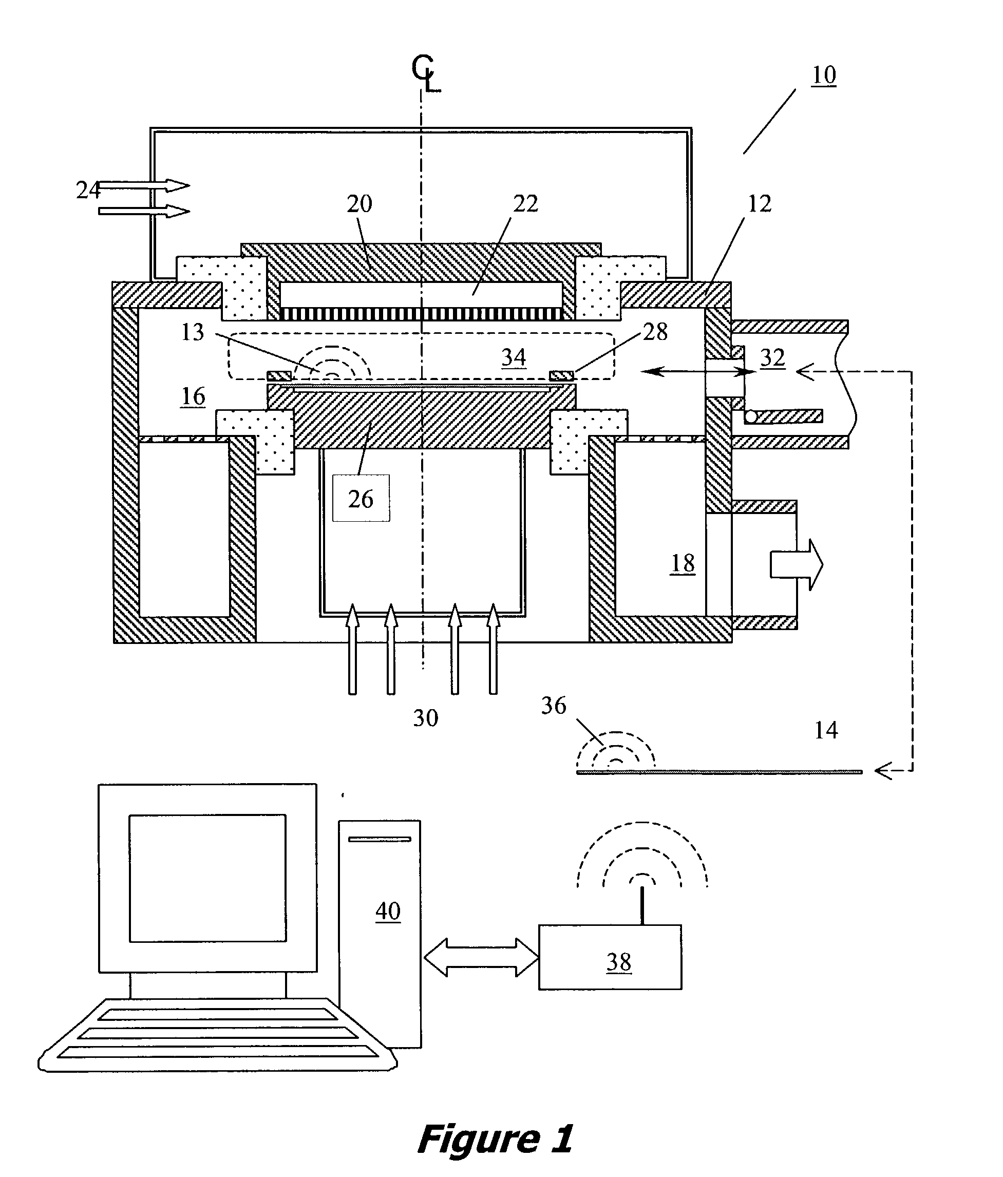 Wafer probe for measuring plasma and surface characteristics in plasma processing enviroments