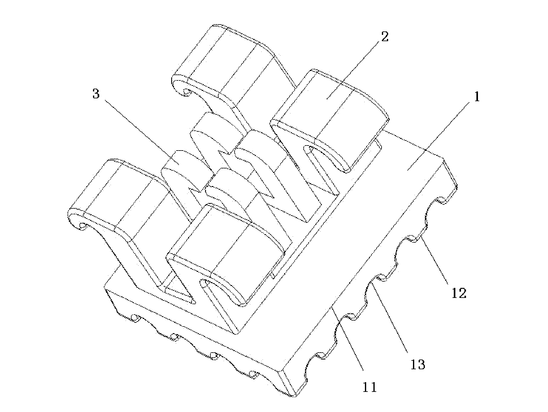 Monolithic metallic self-ligating bracket with locking catch devices