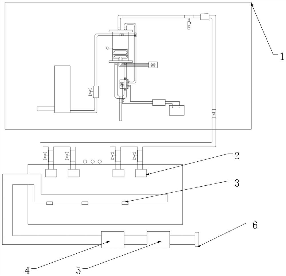 Low-voltage water electrolysis type space purification and deodorization system