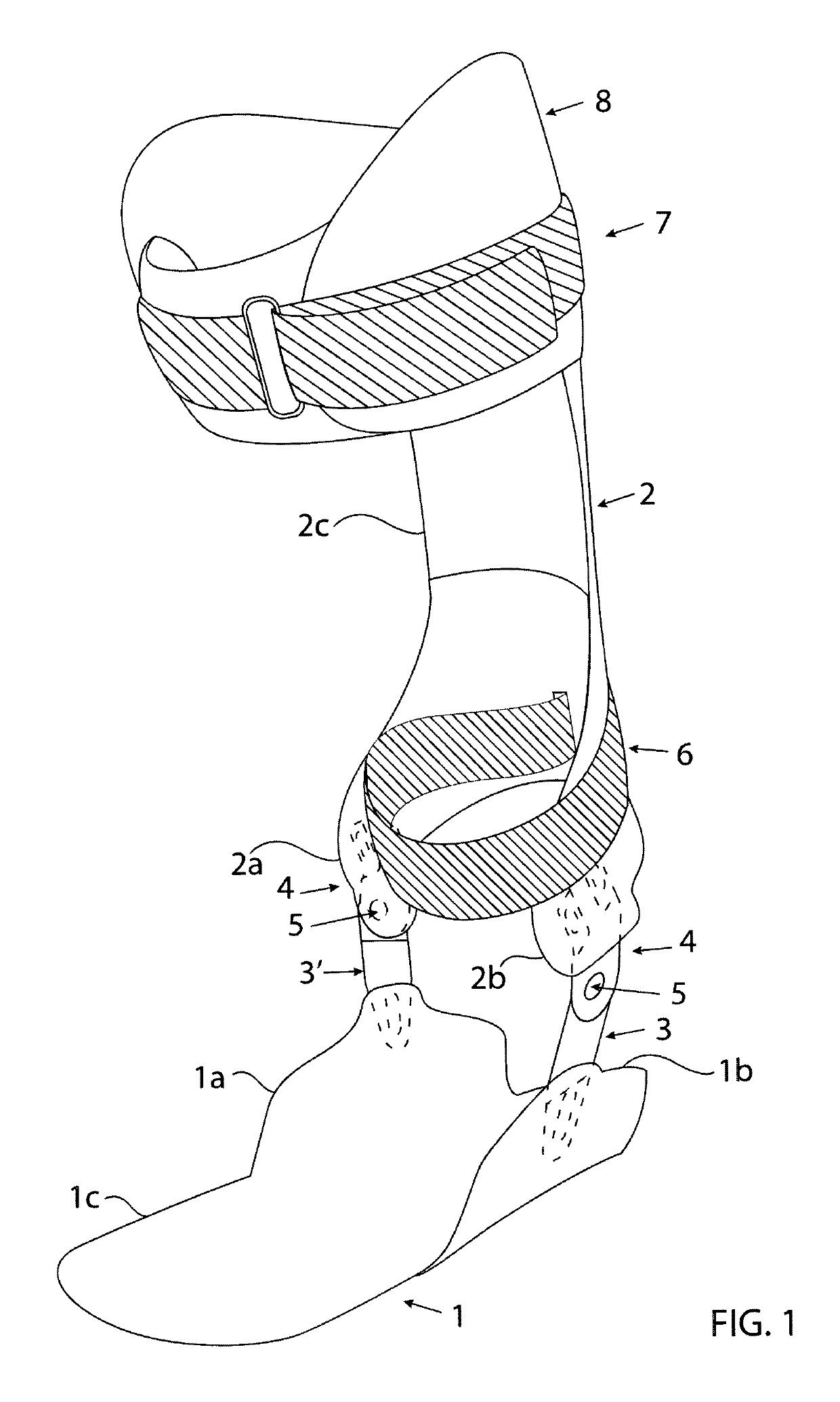 Shoe-internal brace for drop foot and similar conditions