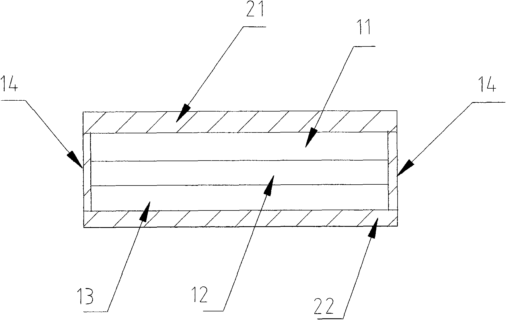 Method for dissipating charges on end face of cover tape