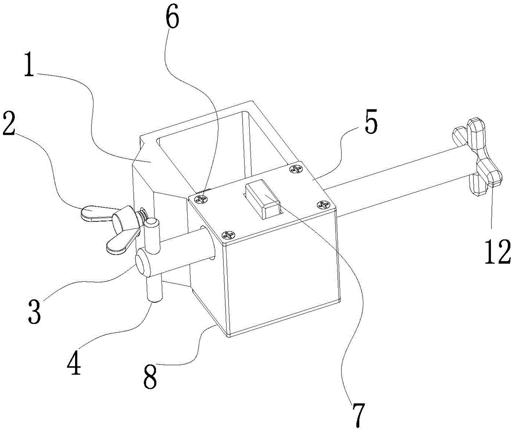 A retractable led display fixing mechanism