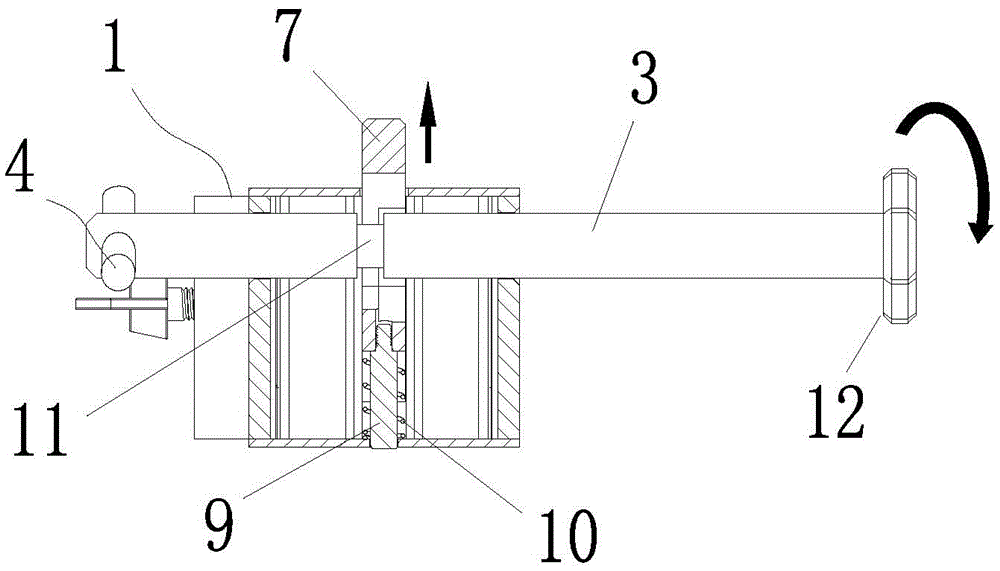 A retractable led display fixing mechanism