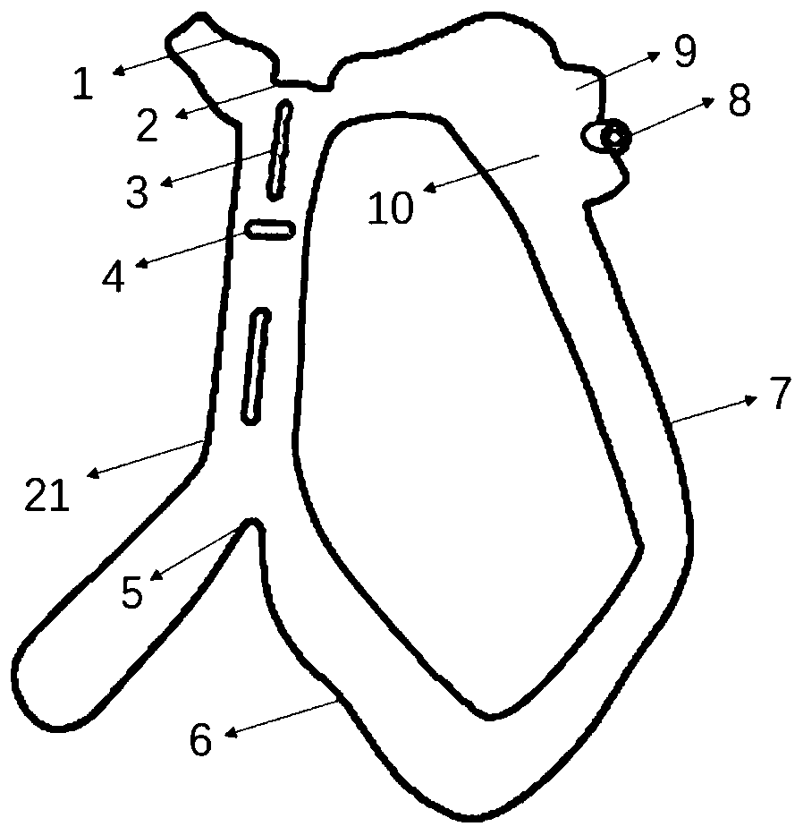 3D printing guide plate device for assisting percutaneous lung puncture based on body surface mark