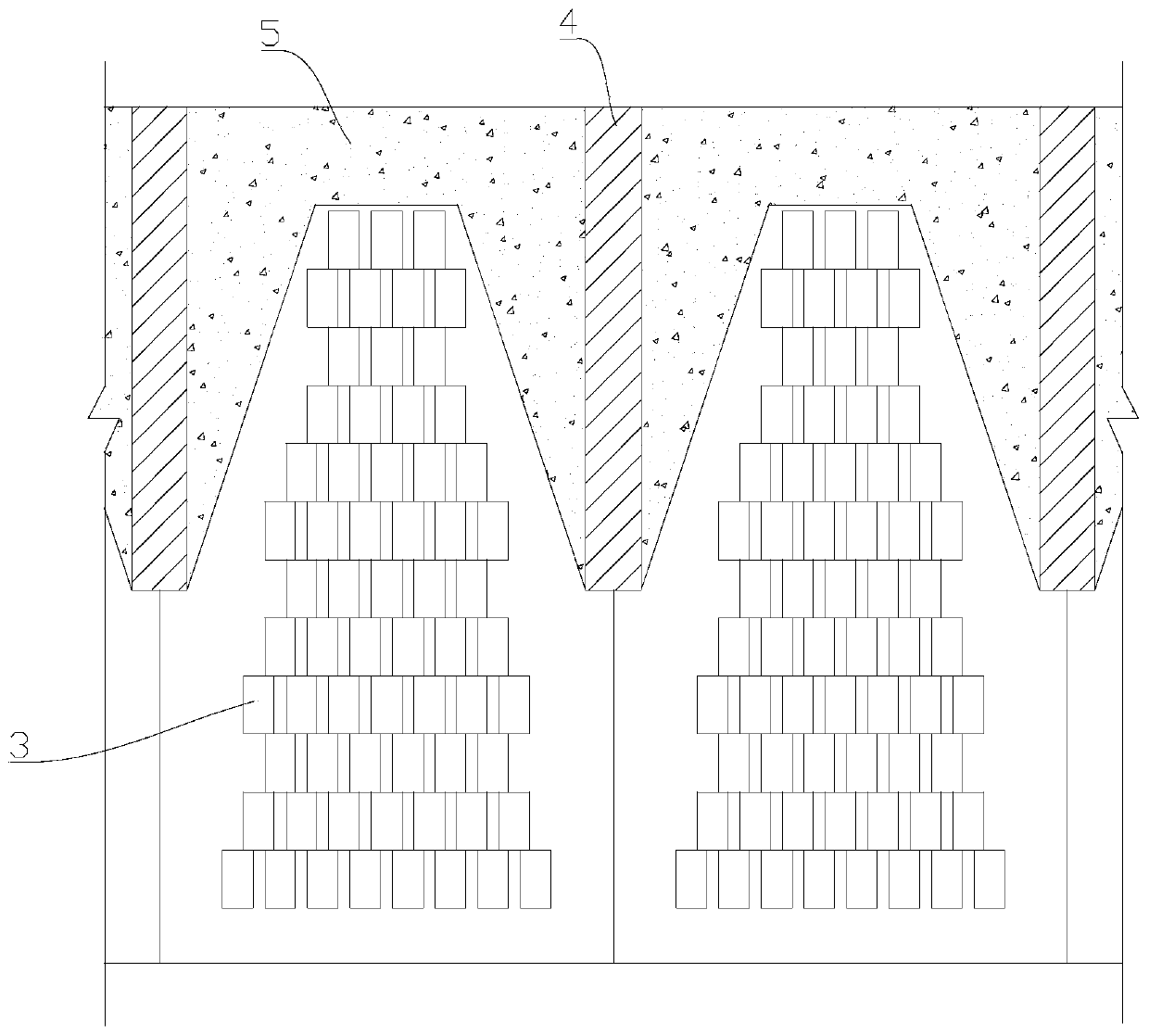 Viewing seawall with wave dissipation function and construction method thereof