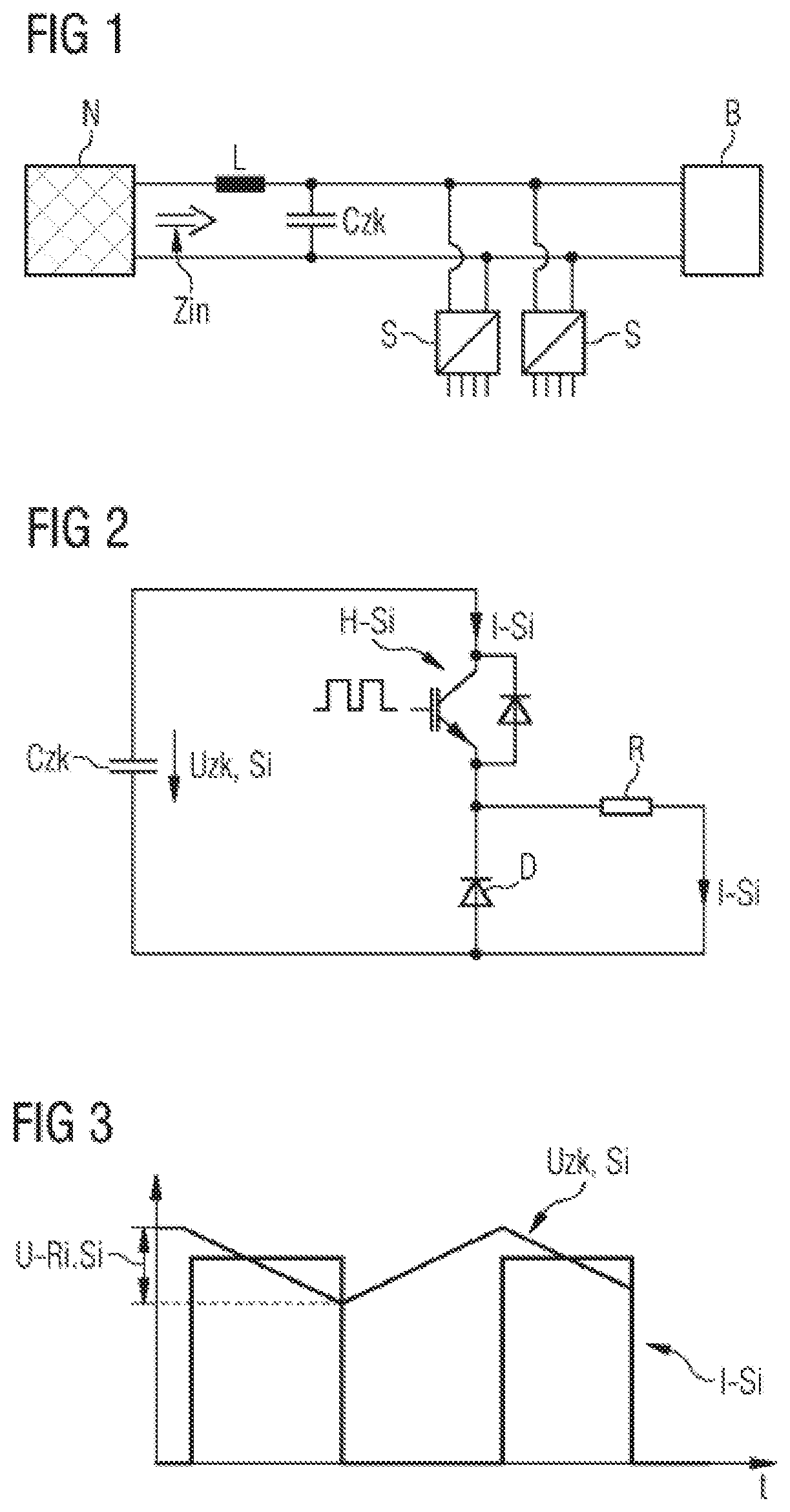 Voltage Supply Device having an Intermediate Circuit, A Power Converter and Braking Chopper