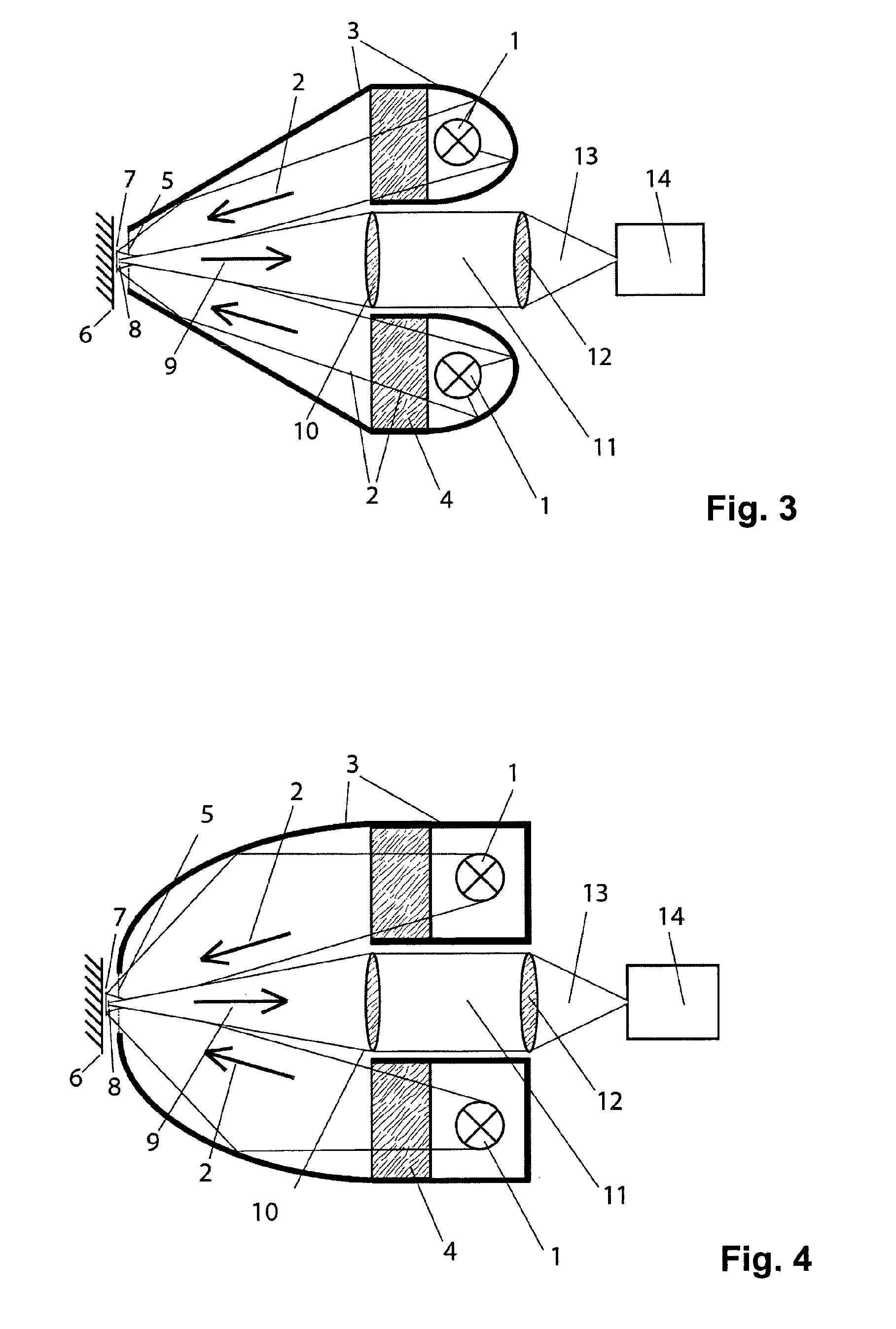 Device for the contactless and nondestructive testing of surfaces