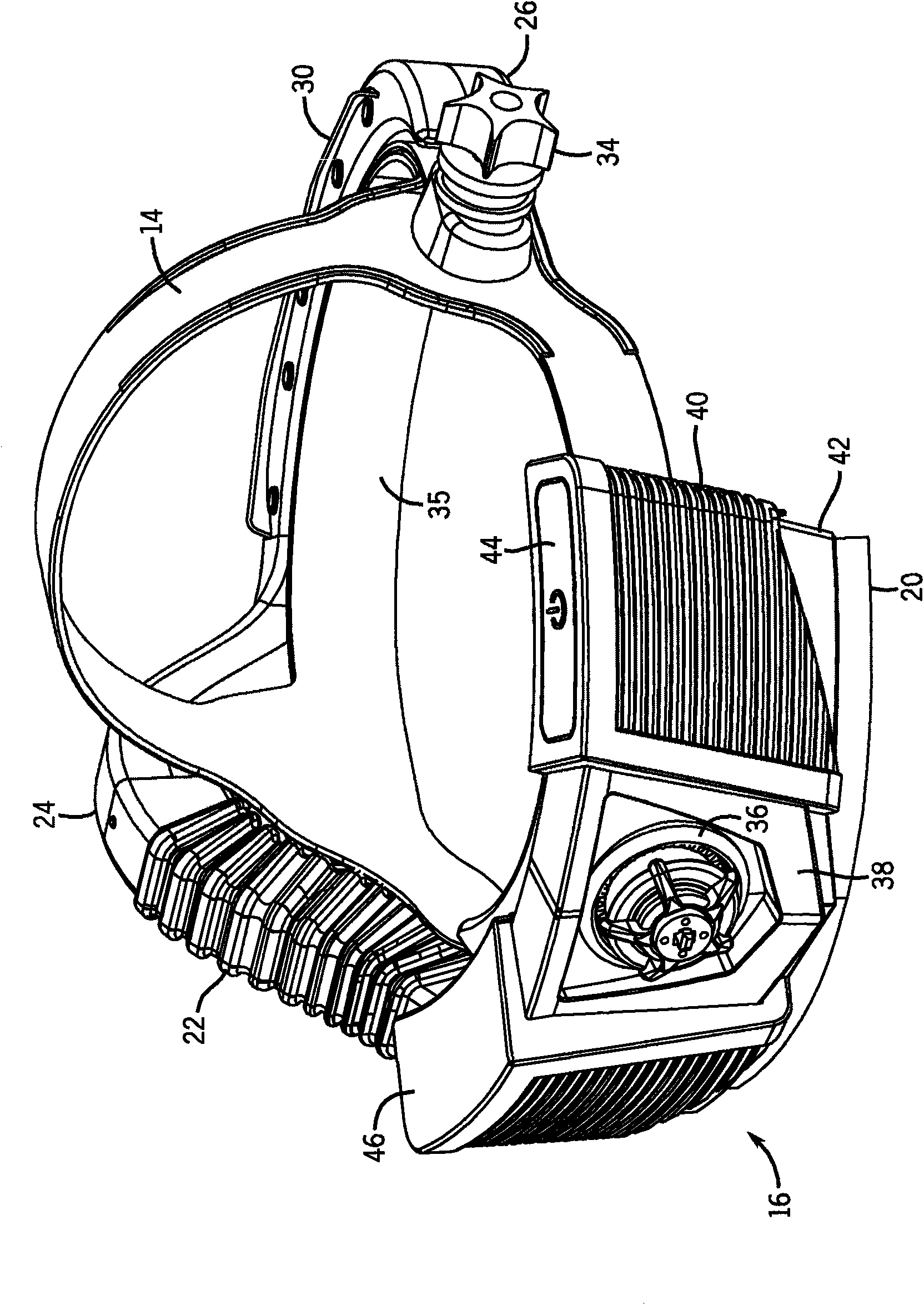 Airflow headgear for a welding helmet