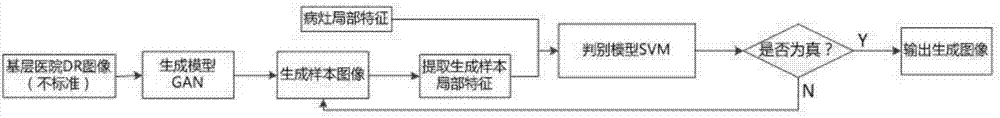 Diabetic retinopathy fundus photography standard image generation method