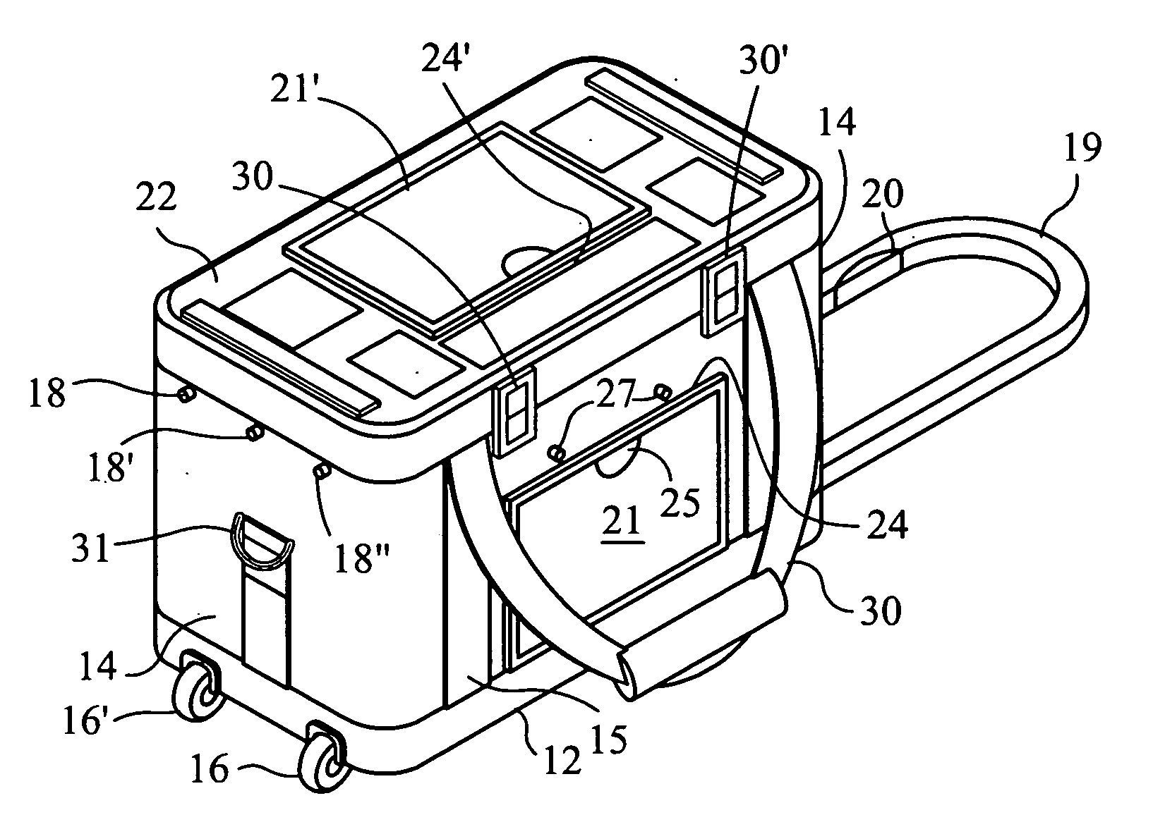 Container for transporting blood and blood products