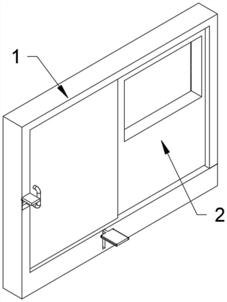 A mechanical locking type automatic door opening and closing device