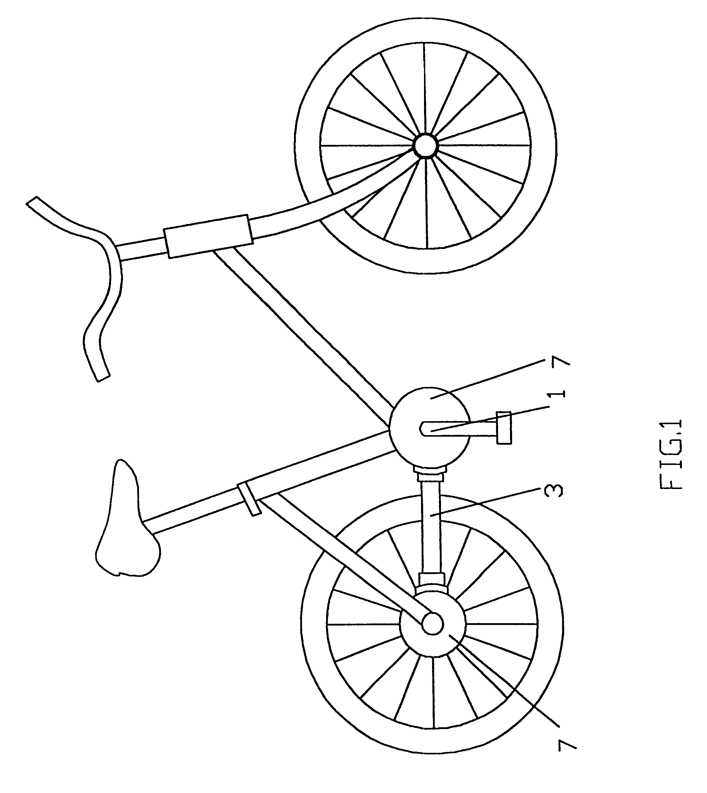 Bicycle with bevel gear drive for children