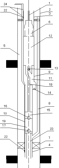 Layered pressure control combined drainage-production device for double coal-beds prone to dust and sand spraying