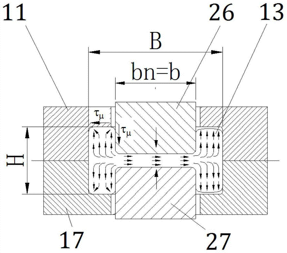 Connecting rod non-flash die forging closed die and forging process for the manufacture of key parts of automobile engines