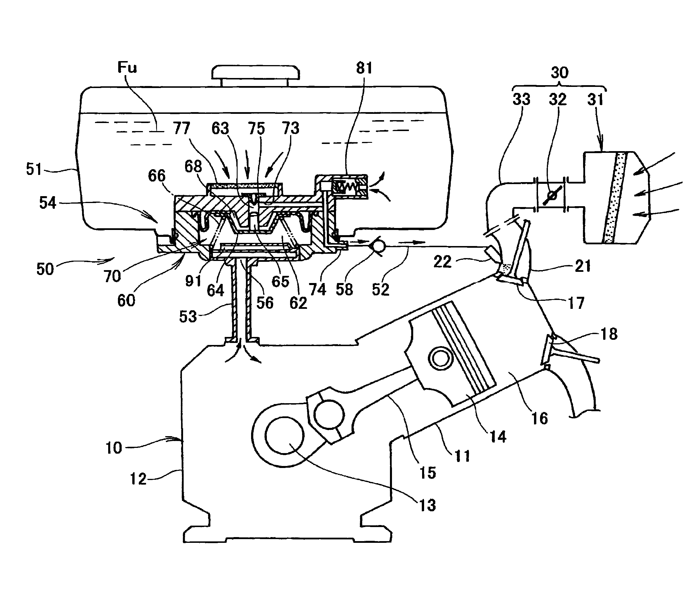 Fuel supply device for internal combustion engine