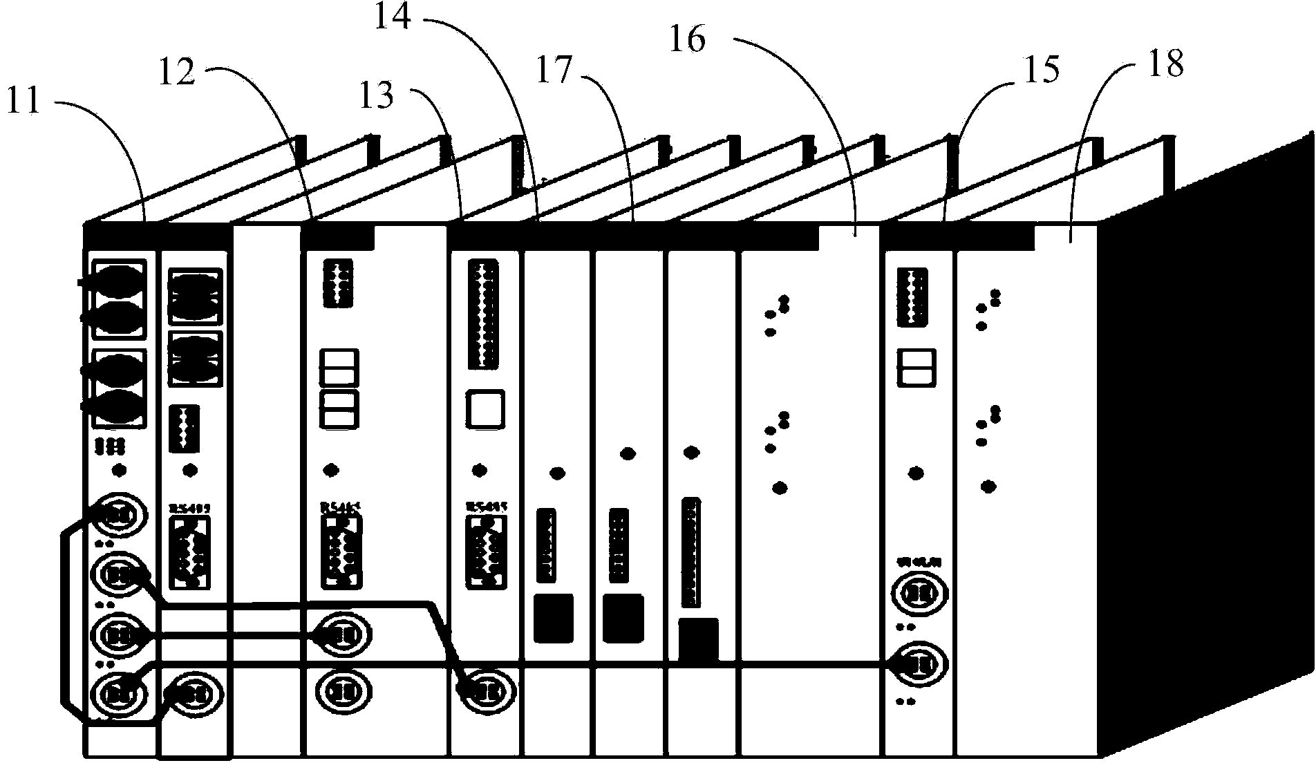 Terminal control device of network control system of high-speed multiple-unit train