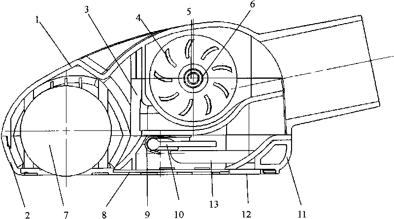 Brush head of dust collector with functions of floor brush and pet brush