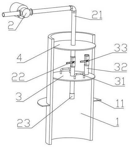 Plugging drainage device for dewatering well and construction method