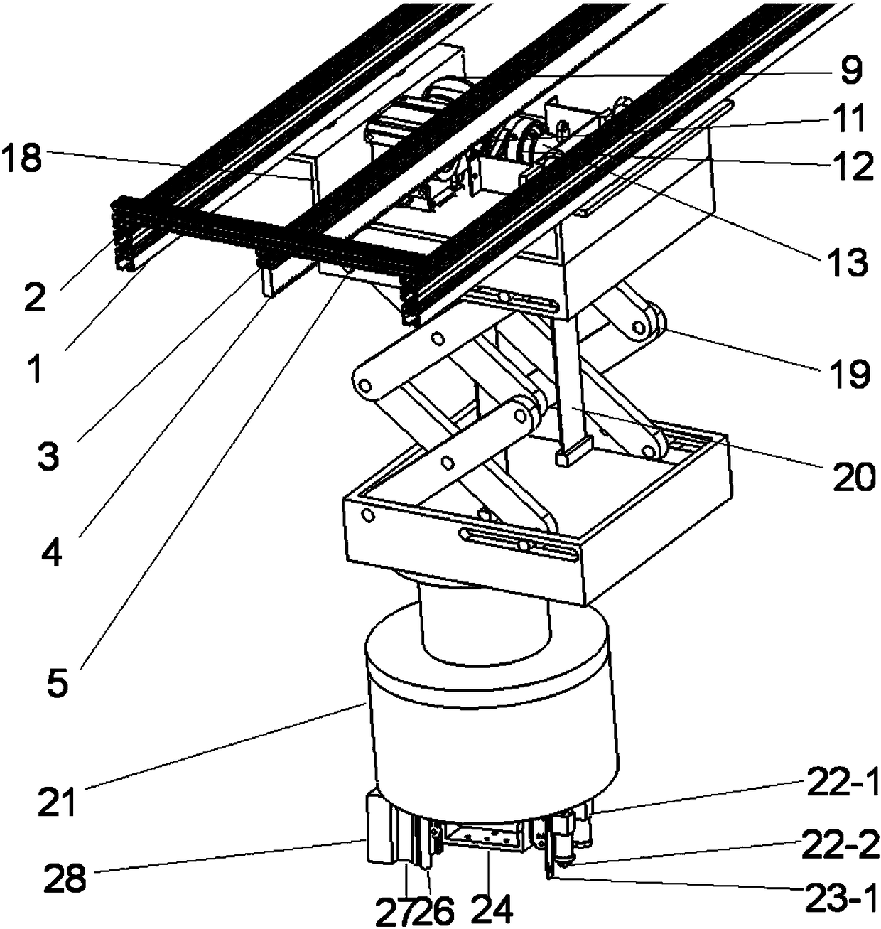 Greenhouse information automatic monitoring method based on suspension-type slide rail platform