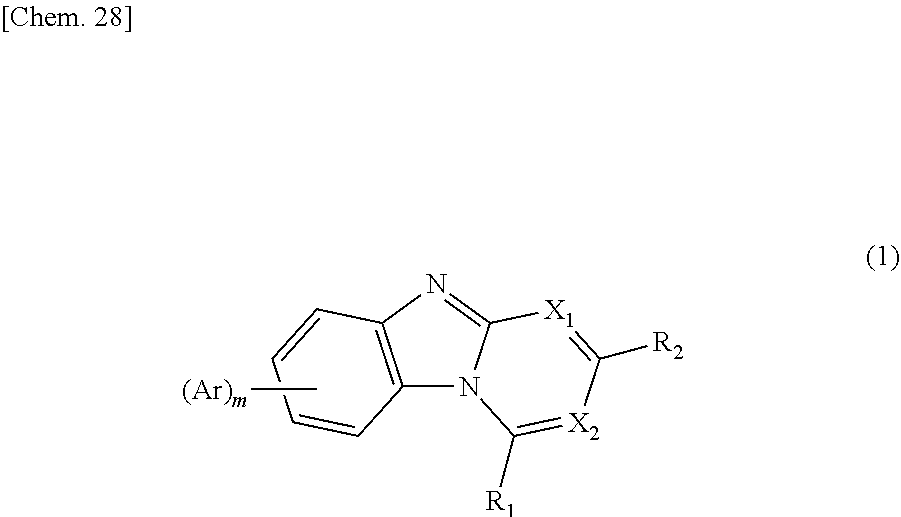 Compound including benzimidazole ring structure and organic electroluminescent element