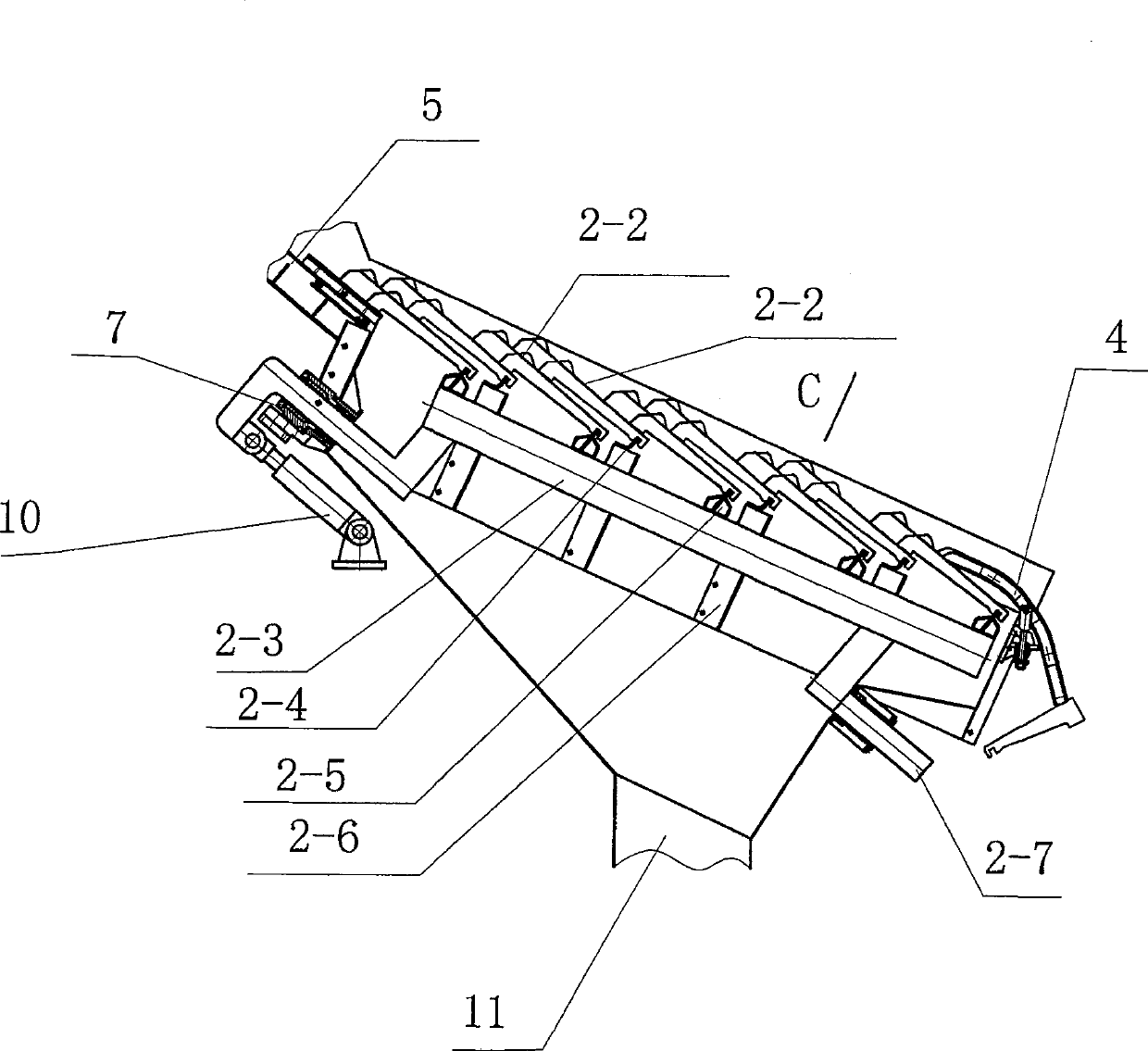 Sectional drive combined type fire grate system