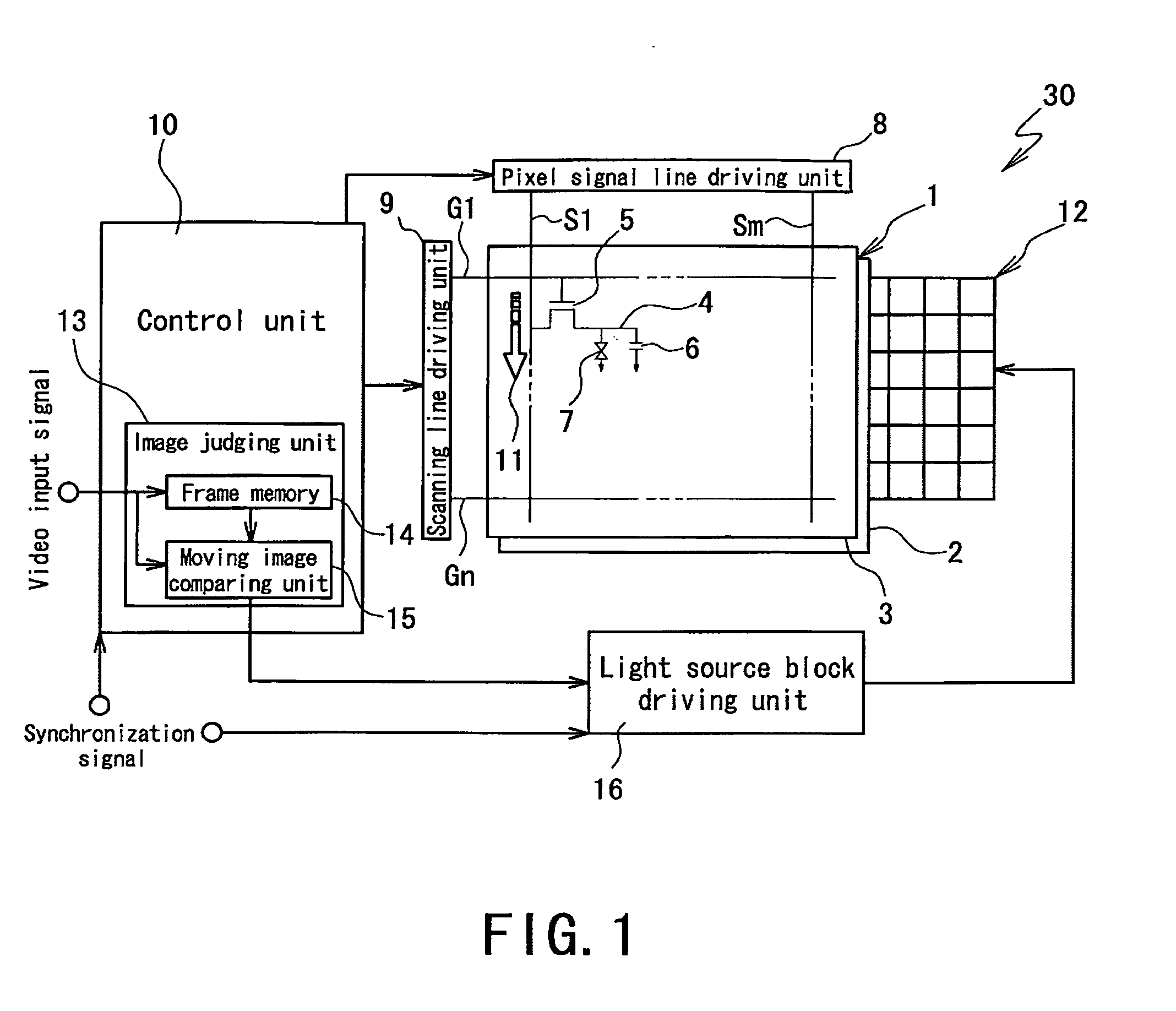 Display device, a receiving device and a method for driving the display device