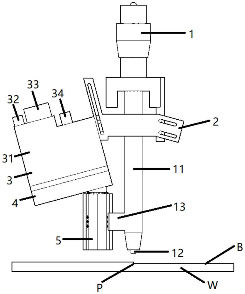 Laser recognition device and method for welding