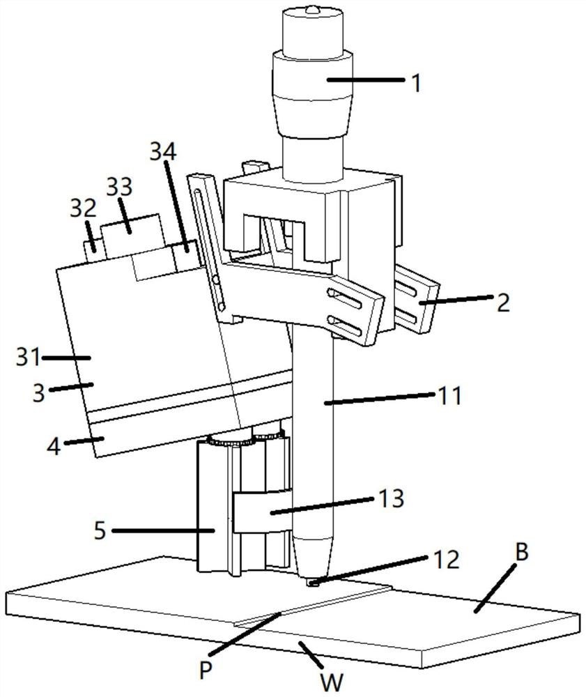 Laser recognition device and method for welding