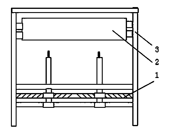 Drawing and heat-setting device