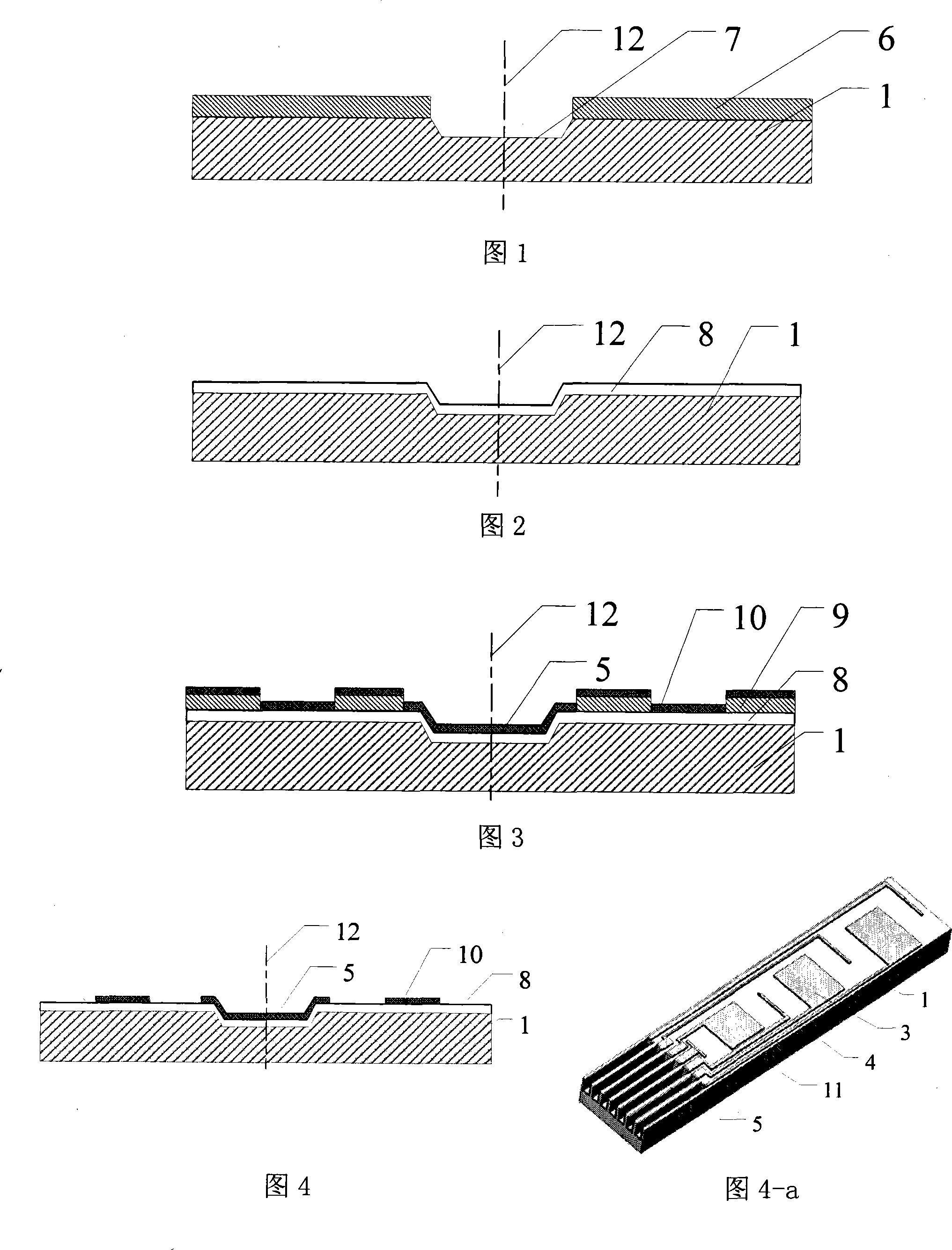 Embedded MENS bioelectrode and preparation technology thereof