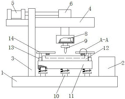 Drilling device for machining hardware