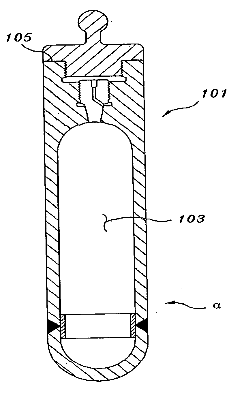 Internal circulating irradiation capsule for iodine-125 and method of producing iodine-125 using same