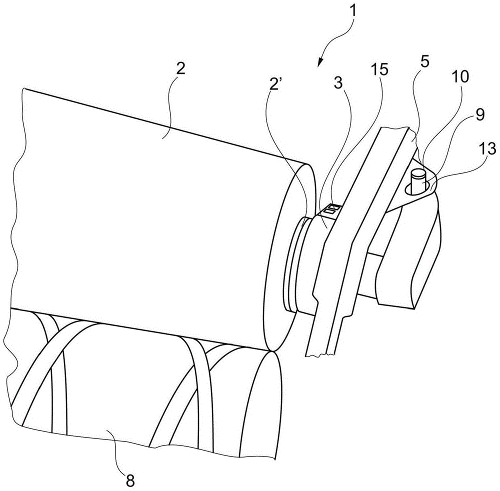Winding device with locking mechanism for creels