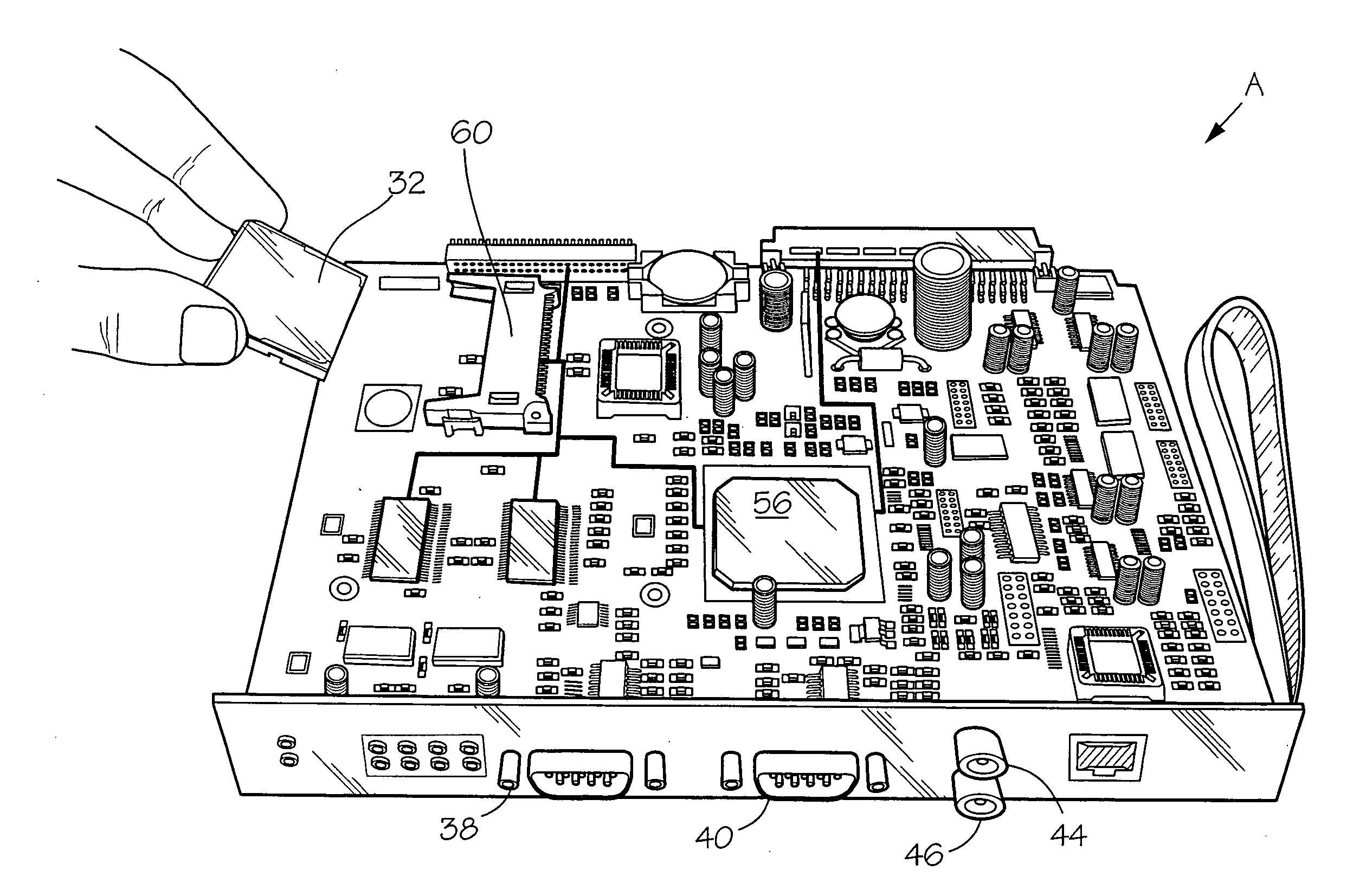 Business telephone system voicemail circuit card with integrated audio output