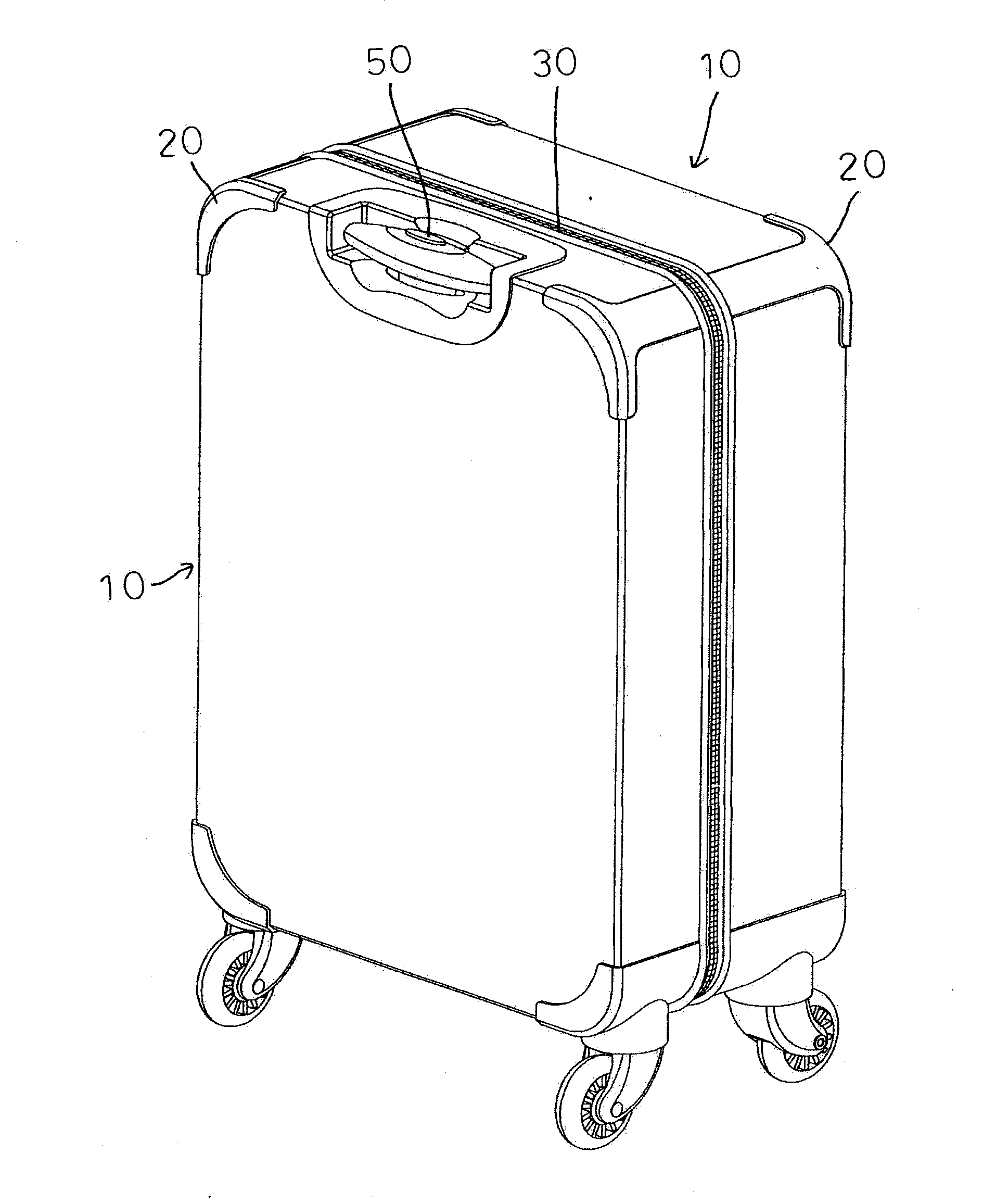 Combination Luggage that is Assembled by User