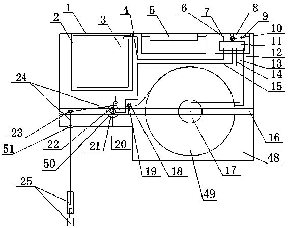 Portable automatic measuring instrument and measuring method for ground water level and well depth