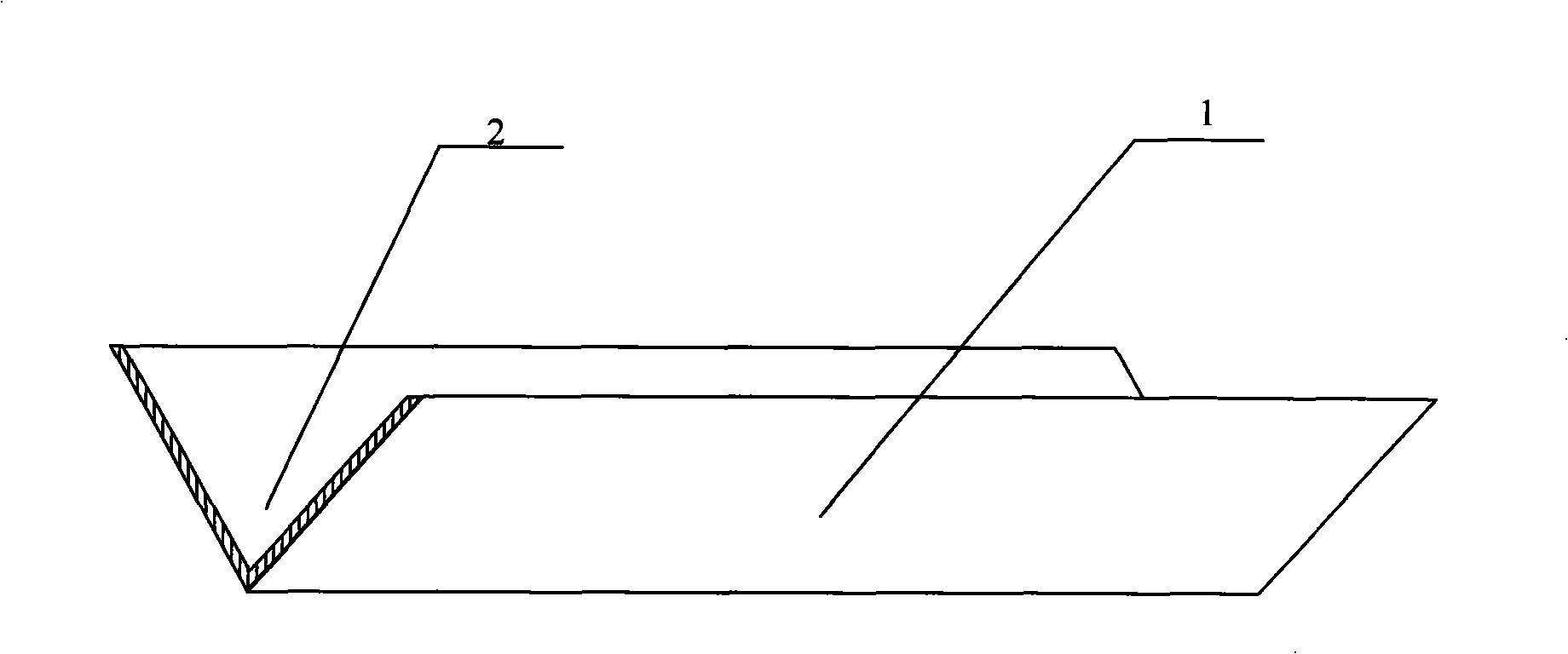 Refrigeration evaporator top calandria water containing and draining device