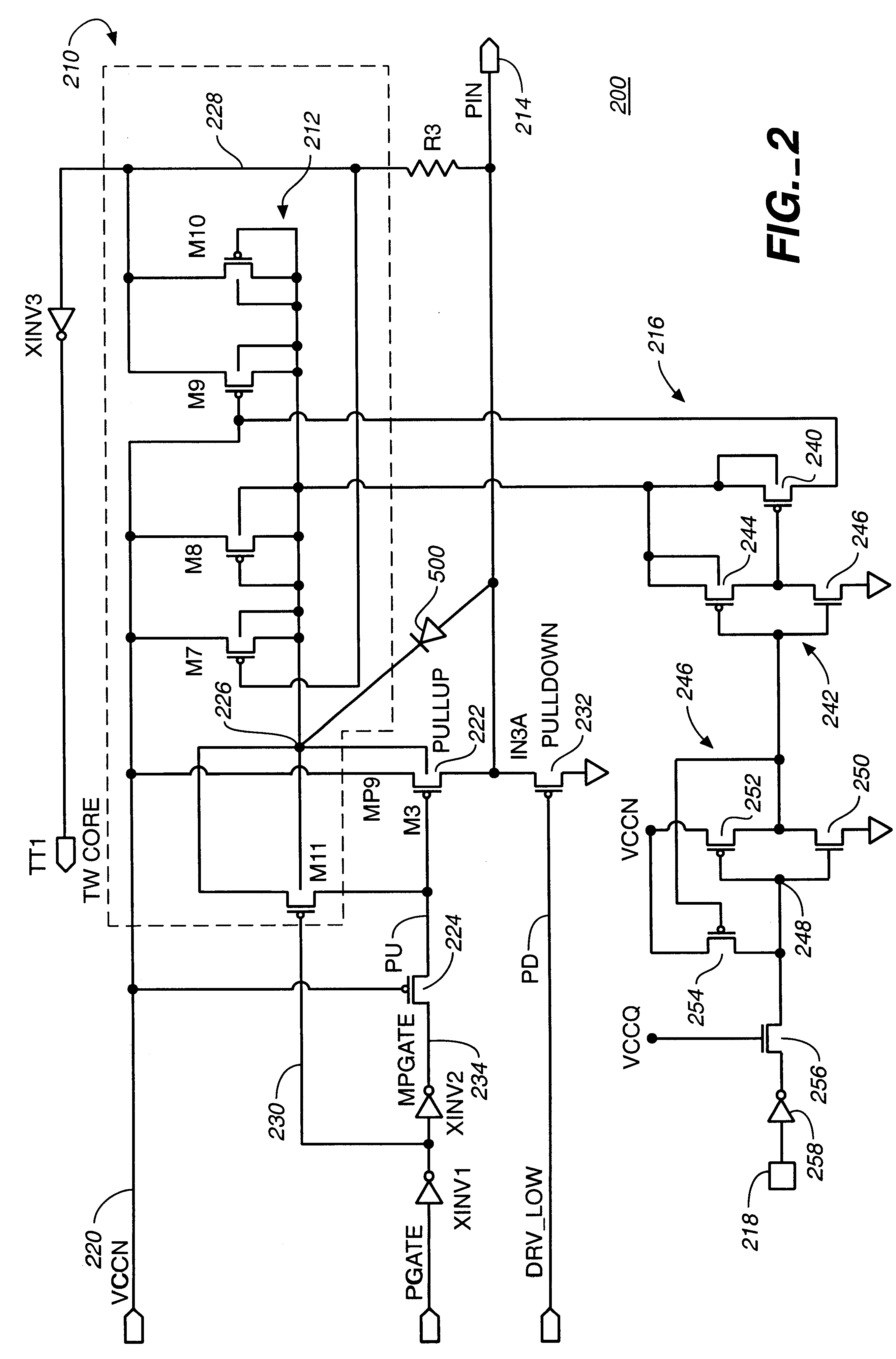 Integrated circuit with both clamp protection and high impedance protection from input overshoot