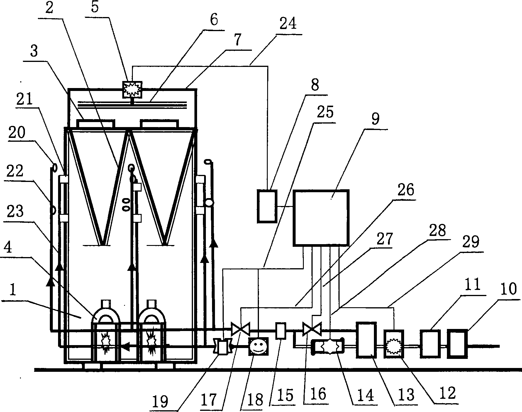 Novel self-supplying power source numerical control energy-saving apparatus