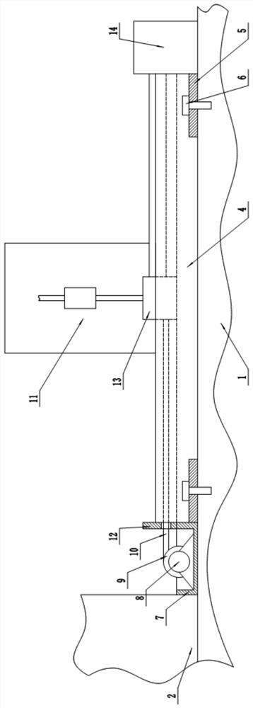 Hanging basket device for building non-vertical facade construction