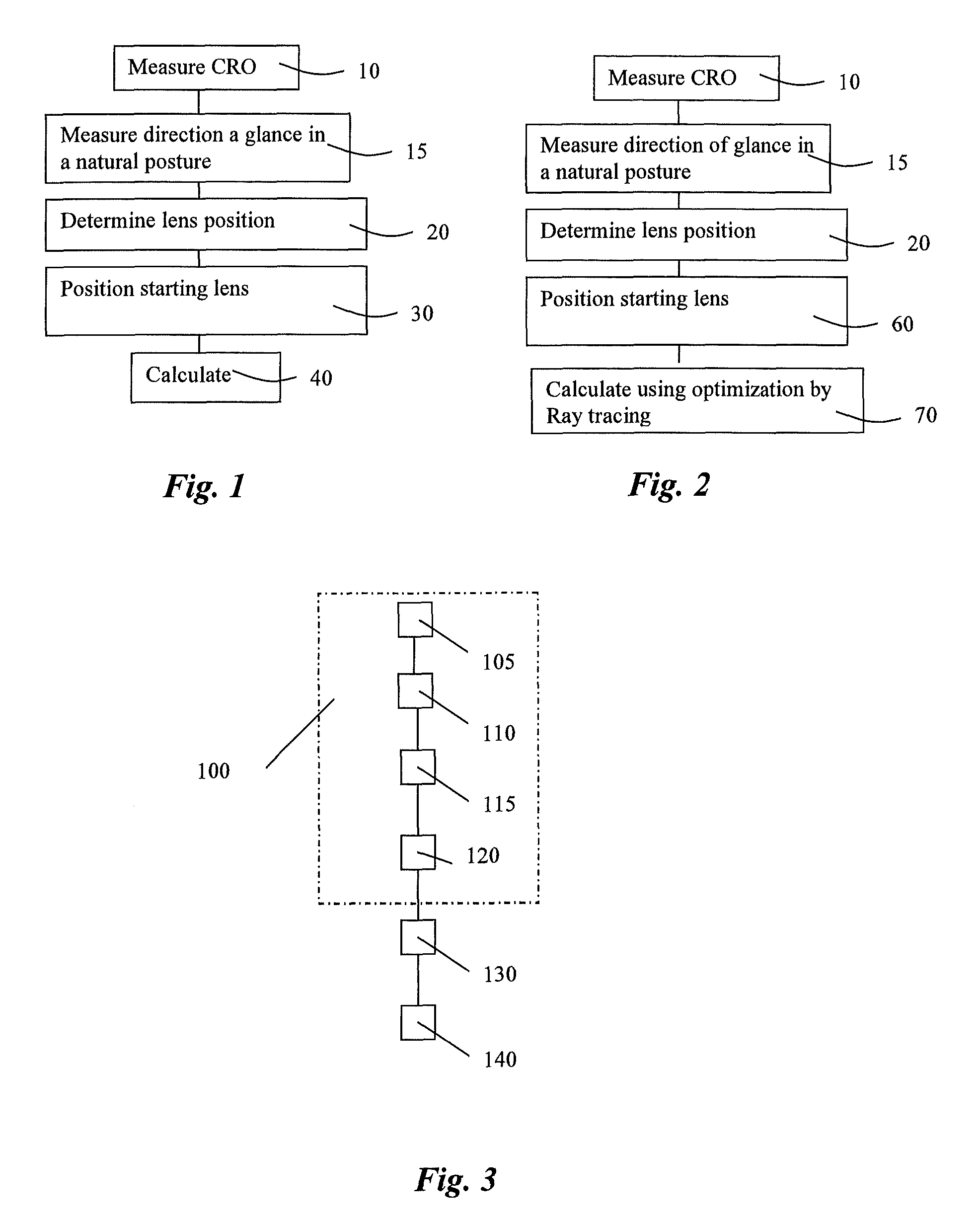 Method of determining an ophthalmic lens