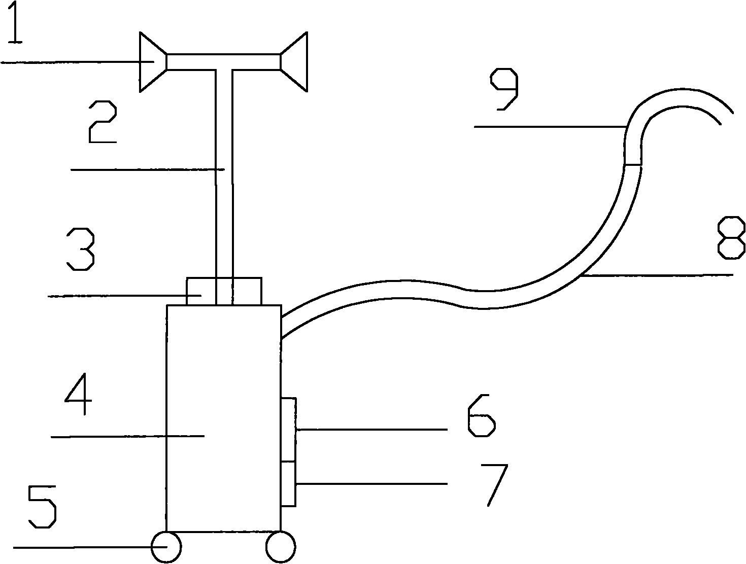 Timing automatic flower watering machine