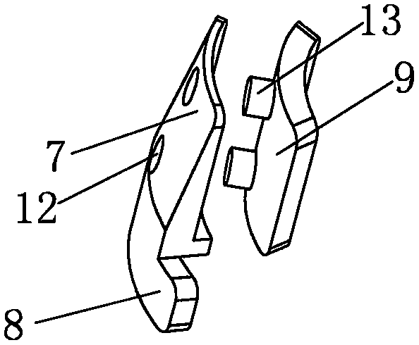 Enclasping mechanism, and pedal device of chair